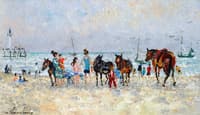 Lively Beach at Deauville