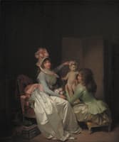 Garlanding the Statuette of Cupid