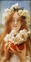 Young Girl with Roses