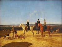 Hunter on Horseback in Upper Bavarian Landscape