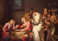 Conradin of Swabia and Friedrich of Baden Awaiting Sentence