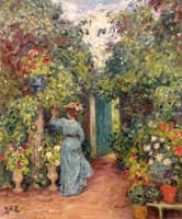 Young Woman in a Garden