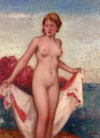 Nude with Red Rocks