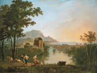 Wide Southern Coastal Landscape in the Evening