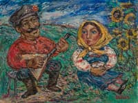 Couple Playing the Balalaika