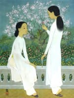 Two Girls on a Balustrade