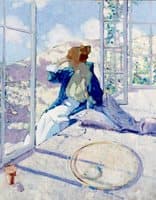 Woman by a window