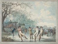 Skaters on the Serpentine in Hyde Park