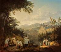 View of Rosslyn Castle from the Grounds of Sheriff Clerk (Mavisbank)