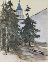 Monastery in Winter