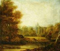 Distant View of Bolton Abbey, North Yorkshire