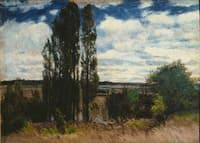 Seine. Landscape with Poplars