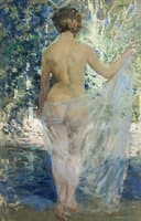 Nude at Woodland Pool