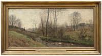 Landscape with a Running Brook. Scene from the Carolles in Normandy