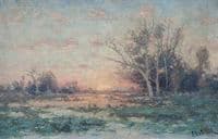 Sunset in Fontainbleau