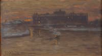 Winter Night by the Stockholm Ström