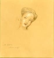 Study for the painting 'The First Ear-Ring'