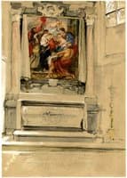 Rubens' Tomb and Altarpiece in the Sint-Jacobskerk in Antwerp