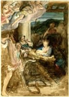 The Adoration of the Shepherds known as 'La Notte' (after Correggio)