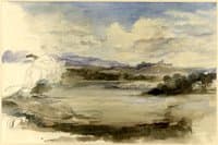 Distant view of a town (Lancaster ?)