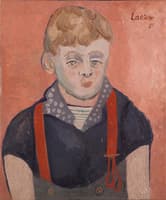 Boy Wearing Red Braces