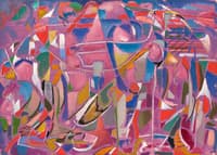 Pink Abstract Composition