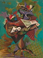 Still Life with Guitar on a Guéridon
