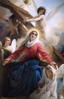 The Virgin Grieving with the Angels and Symbols of the Passion