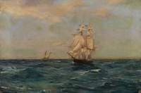 Royal Naval Brig at Sea
