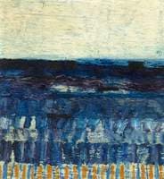 Abstract (White, Blue and Orange)