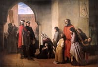 Alberico da Romano, Brother of Ezzelino, Prisoner with His Family to the Marquis d'Este...