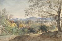A View across the Inn Valley to the Alps and Neubeuern