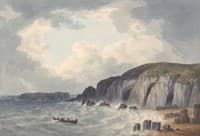View from Caldey Island, looking N W towards Margaret Island