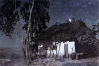 Cottage in the Moonlight