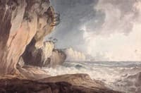 Rough Sea off a Rocky Coast