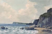 View looking S E over Priory Bay, Caldey Island