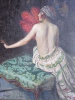 The lady with the green gem