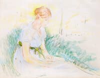 Girl Seated in a Field