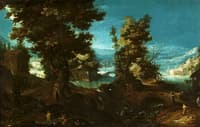 Landscape with a river and trees