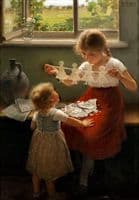 Two Girls Playing