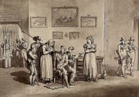 A countrywoman telling a fortune