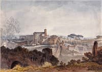 Convent of SS Giovanni and Paolo on the Caelian Hill from the Palatine