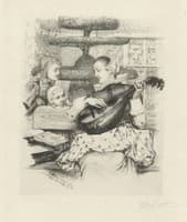 Young Woman with Lute
