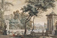 A Capriccio with Nymphs in the Garden of a Palace