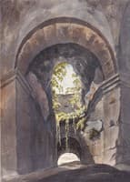 View through an Arch in the Colosseum