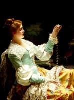 Admiring Her Jewels