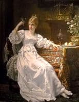 Young Woman with a Parakeet