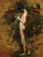 Study for Arcadia: Youth Playing Pipes