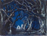 Rural landscape. Set Design for Adan's ballet "Giselle"