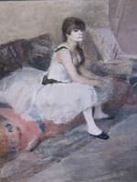 Dancer Seated on a Pink Divan